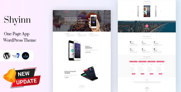 Shyinn – One Page App WordPress Theme