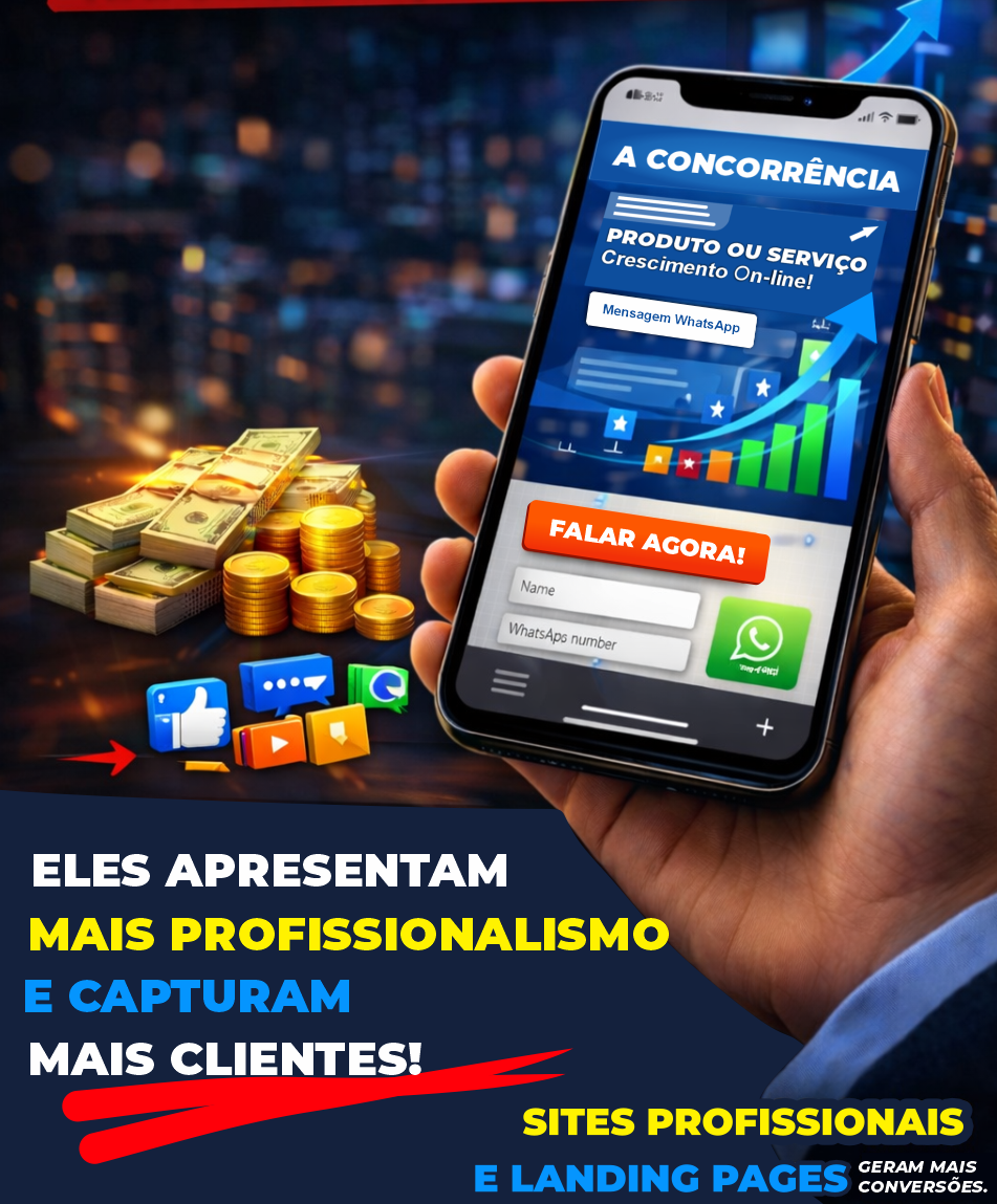 Criação de sites profissionais e landing pages de alta conversão